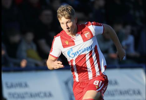 Vasilije Subotić na debiju u Crvenoj zvezdi protiv Radnika u Surdulici