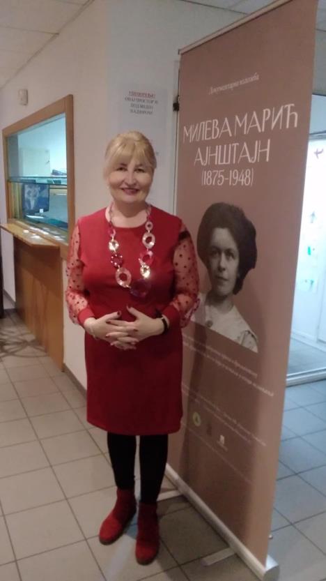 Akademik profesor Svetlana Matić - Izložba Heroina života Mileva Marić Ajnštajn