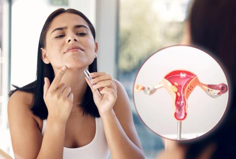 policistični jajnici, maljavost, dlake na licu