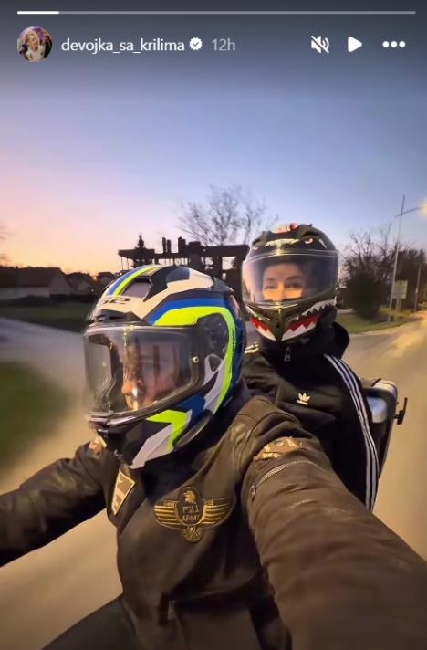 Dejana Bačko i Marko Nežić u novoj zajedničkoj avanturi tokom vožnje motorom