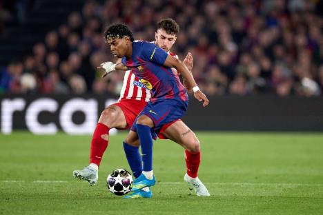 Lamin Jamal na meču Barselona - Atletiko Madrid