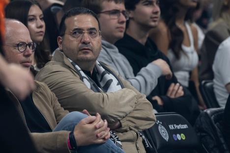 Ofer Janaj na meču Partizan - Žalgiris