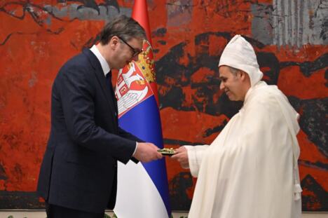 Aleksandar Vučić i ambasador Maroka