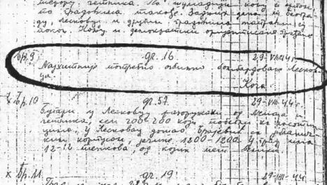 Zahtev Koče Popovića da se bombarduje Leskovac