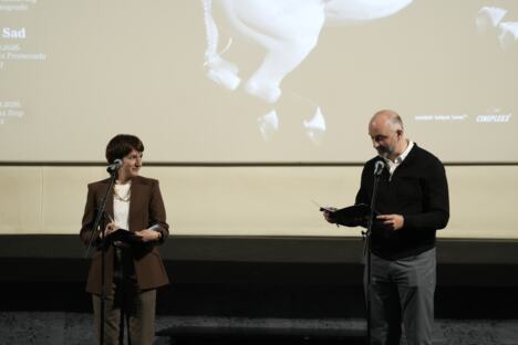 Otvaranje Austrijskog filmskog festivala - Jelena Glišić Matović i Ivan Aranđelović, foto Vesna Anđić.JPG
