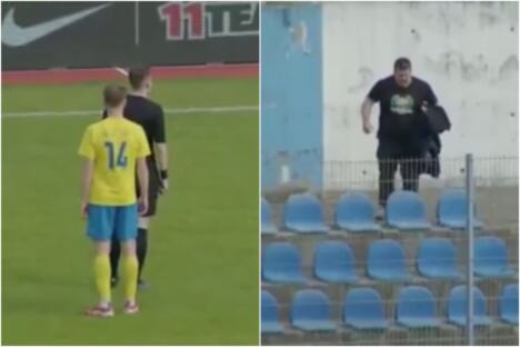 Navijač lomio stolice