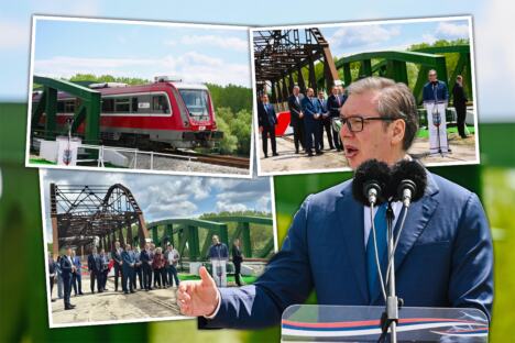Aleksandar Vučić Tomaševački most železnički most Tomaševac