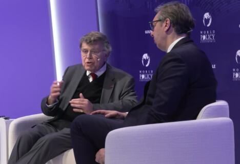 Aleksandar Vučić i Tijeri de Monbrijal