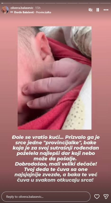Olivera Balašević se obratila snajki Nikolini