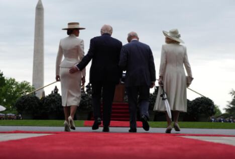 Donald Tramp, Melanija Tramp, kralj Čarls, kraljica Kamila - zvanična poseta