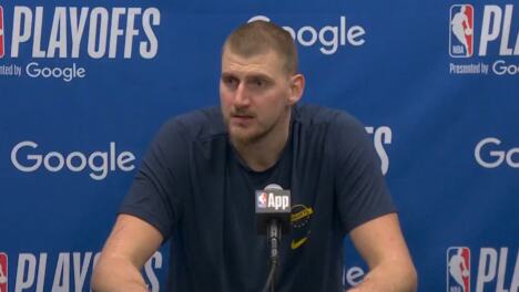 Nikola Jokić na konferenciji za medije posle šestog meča Minesote i Denvera