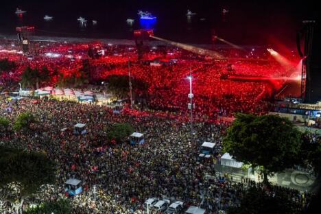 Šakirin koncert na Kopakabani