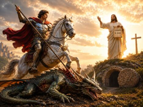 Sveti Djordje i Isus Hrist
