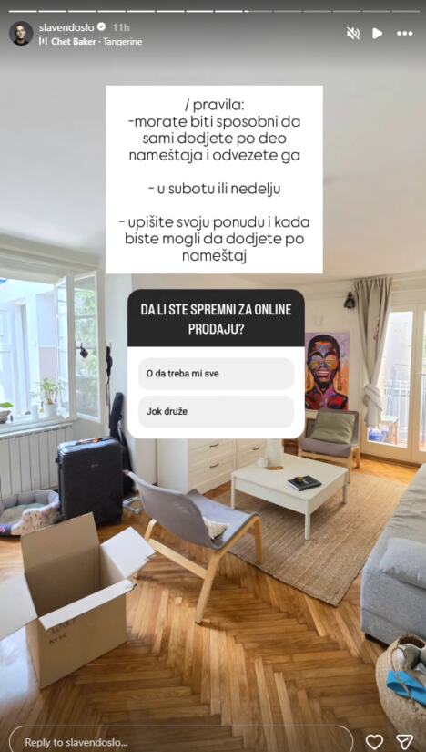 Slaven Došlo prodaje nameštaj iz stana u Beogradu nakon kupovine nekretnine na Vračaru (1).jpg