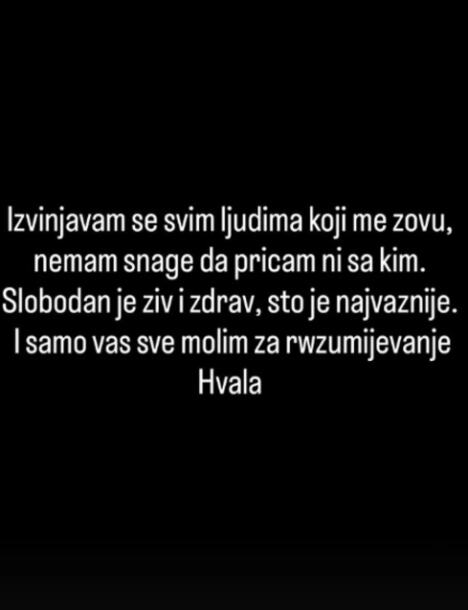 Oglasila se Slobina žena Jelena