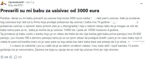 trgovci prevaranti baki uvalili usisivač od 3.000 evra