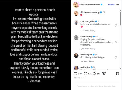 Vanesa Tramp objavila da ima rak dojke