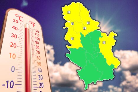 Vrućina žuti meteoalarm
