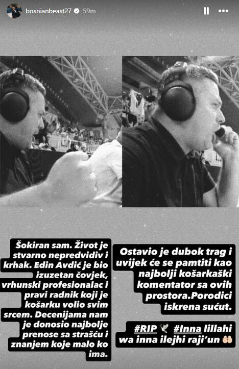 Jusuf Nurkić se oprostio od Edina Avdića
