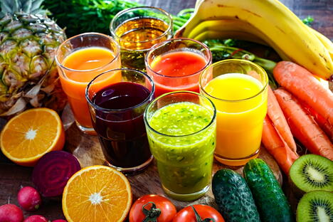 sokovi, voće, šećer