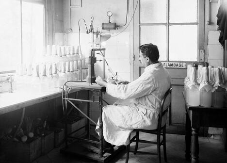 Laboratorija za vakcinu protiv tifusa, Pariz 1916. godine