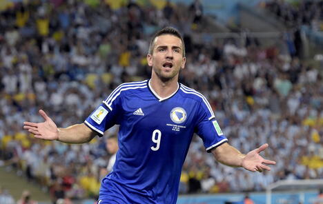 Vedad Ibišević na meču Argentina - Bosna i Hercegovina