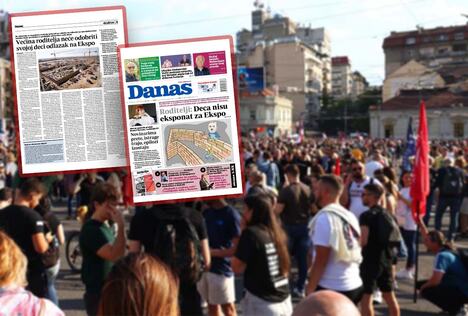 Blokaderski Danas piše o zloupotrebi dece zbog Ekspa, a oni na najgori ...