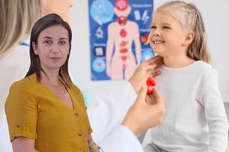 Jovana Mihajlov/devojčica na pregledu štitne žlezda
