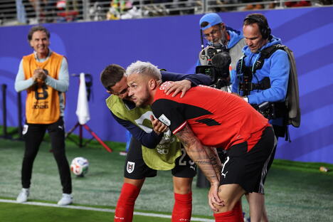 Marko Arnautović na meču Austrija - Jordan