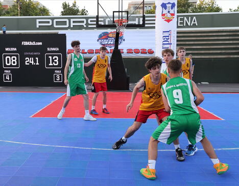 Detalj sa utakmica basketa 3x3