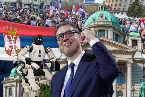 Aleksandar Vučić SNS miting Skupština Srbije