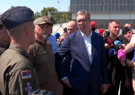 Aleksandar Vučić aerodrom Batajnica