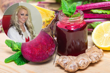 ananas cvekla đumbir sok nutricionista Mirjana Ljutić Jezdimirović