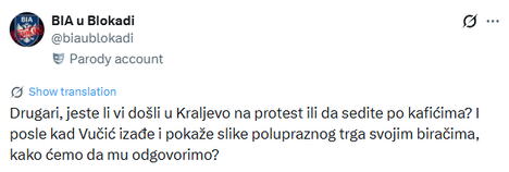 2026-06-29 11_21_23-BIA u Blokadi on X_ _Drugari, jeste li vi došli u Kraljevo na protest ili da sed.jpg