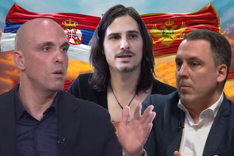 Petar Komnenić, Ivan Vuković (DPS) i Danilo Marunović - svi iz CG