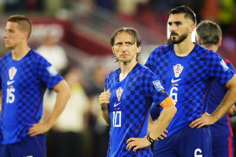 Luka Modrić na meču Portugal - Hrvatska