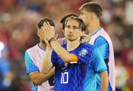 Luka Modrić na meču Portugal - Hrvatska