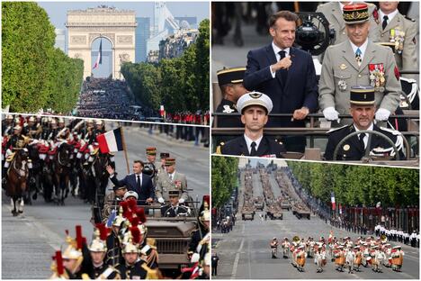 Francuska Pariz Dan pada Bastilje vojna parada Emanuel Makron