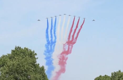 Francuska Pariz Dan pada Bastilje vojna parada
