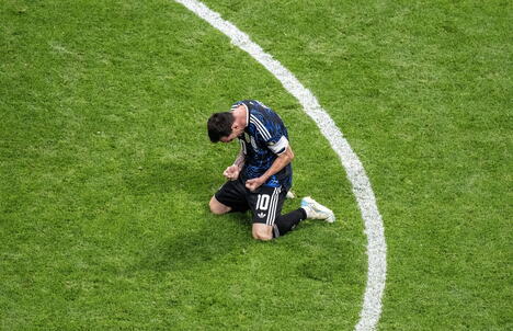 Lionel Mesi na meču Engleska - Argentina