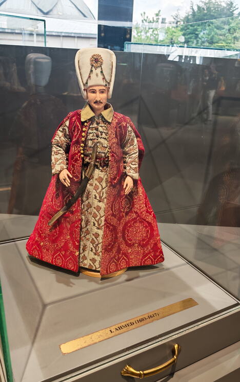Sultan Ahmed I, voštana figura u Muzeju sultanija u Istanbulu