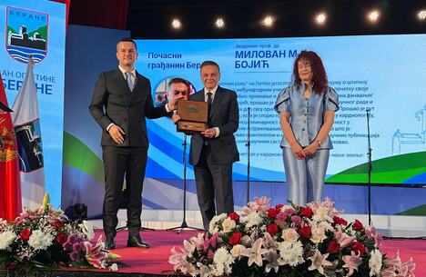 Akademik prof. dr Milovan Bojić proglašen počasnim građaninom Berana