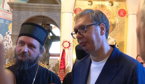 Aleksandar Vučić manastir Rmanj