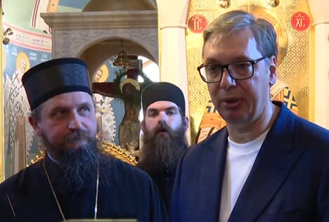 Aleksandar Vučić manastir Rmanj