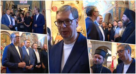 Aleksandar Vučić manastir Rmanj