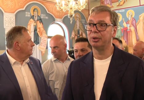 Aleksandar Vučić manastir Rmanj