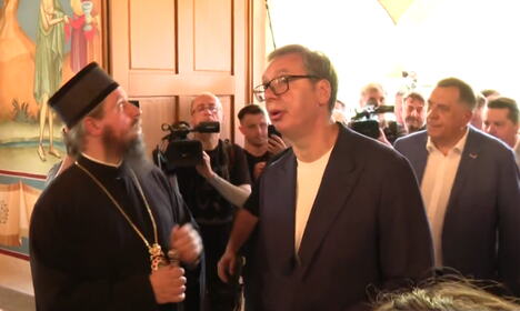 Aleksandar Vučić manastir Rmanj