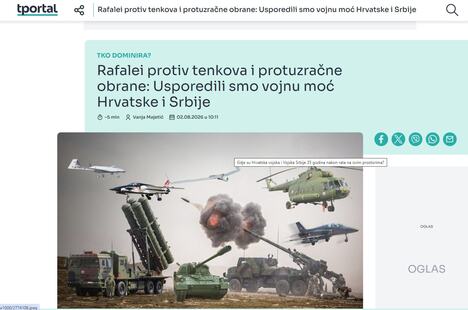 Hrvati pišu o srpskoj vojnoj snazi
