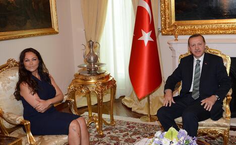 Hulja Avšar i Redžep Tajip Erdogan 2013. godine