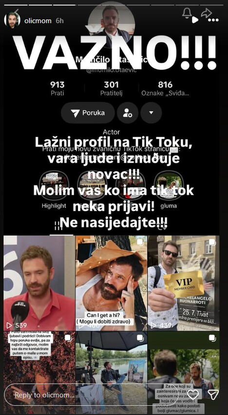 Momčilo Otašević upozorio na prevaru